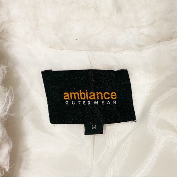 Ambiance White Faux Fur Jacket - Picture 7 of 11